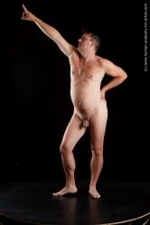 Nude Man White Chubby Short Brown Standard Photoshoot Realistic